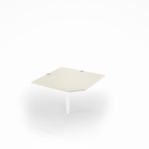 Schäfer Shop Select Winkelplatte PLANOVA BASIC, B 1000 x T 1000 mm, Ahorn-Dekor/weiß