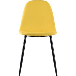 Schalenstuhl Paperflow, gepolstert, 100% Polyester, Stahlgestell, Sitzhöhe 480 mm, 2er-Set, schwarz/Safran Schalenstuhl Paperflow, gepolstert, 100% Polyester, Stahlgestell, Sitzhöhe 480 mm, 2er-Set, schwarz/Safran