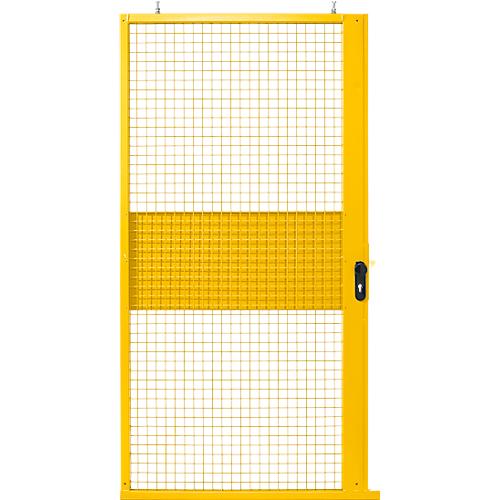 Schiebetür, für Gittertrennwandsystem, B 1110 x H 2110 mm, gelb
