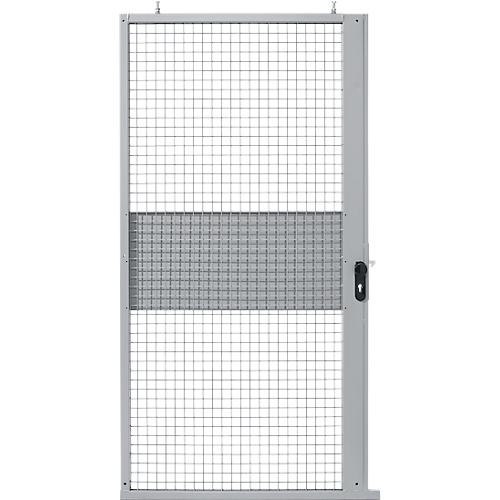 Schiebetür, für Gittertrennwandsystem, B 1110 x H 2110 mm, hellsilber