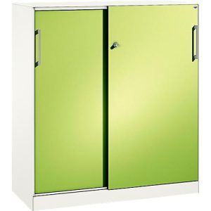 Schiebetürenschrank ASISTO C 3000, 3 Ordnerhöhen, mit Abdeckplatte, Breite 1200 mm, Schiebetürenschrank ASISTO C 3000, 3 Ordnerhöhen, mit Abdeckplatte, Breite 1200 mm,