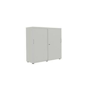 Schiebetürenschrank, B 1200 mm, 3 OH, silber Schiebetürenschrank, B 1200 mm, 3 OH, silber