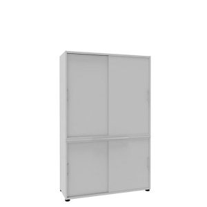 Schiebetürenschrank, B 1200 mm, 5 OH, weiß Schiebetürenschrank, B 1200 mm, 5 OH, weiß