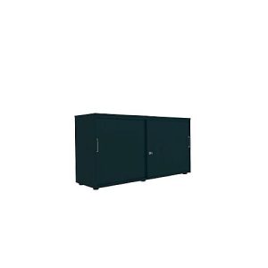 Schiebetürenschrank, B 1350 mm, 2 OH, graphit Schiebetürenschrank, B 1350 mm, 2 OH, graphit