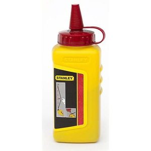 Schlagschnurkreide, rot, wasserfest, schwer löslich, in Kunststoff-Flasche, Inhalt 225 g, 12 Stück