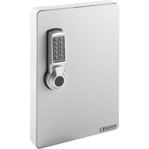 Schlüsselschrank, Elektronikschloss, 24 Haken, lichtgrau Schlüsselschrank, Elektronikschloss, 24 Haken, lichtgrau
