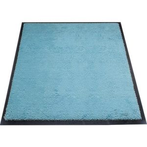 Schmutzfangmatte miltex Eazycare Style, eckig, antistatisch, UV-beständig, waschbar, High-Twist-Nylon & Niltrilgummi, 750 x 850 mm, pastellblau Schmutzfangmatte miltex Eazycare Style, eckig, antistatisch, UV-beständig, waschbar, High-Twist-Nylon & Niltrilgummi, 750 x 850 mm, pastellblau