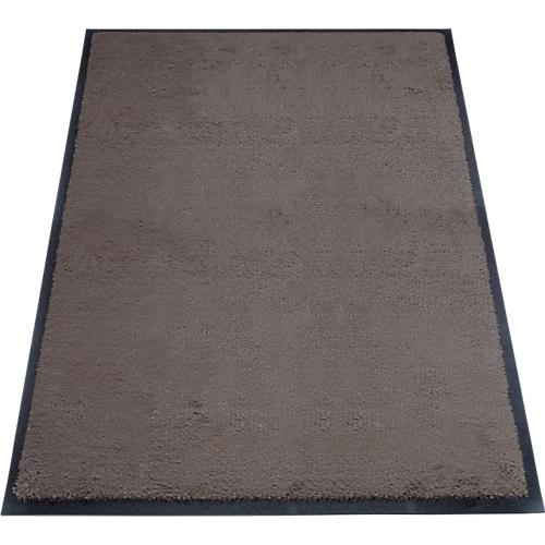Schmutzfangmatte miltex Eazycare Style, eckig, antistatisch, UV-beständig, waschbar, High-Twist-Nylon & Niltrilgummi, 800 x 1200 mm, graubraun