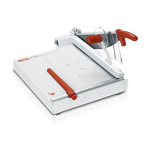 Schneidemaschine IDEAL 1138, für bis zu 50 Blatt, Schnittlänge 385 mm, B 381 x T 575 x H 260 mm