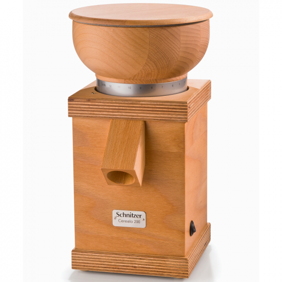 Schnitzer Cerealo 200 - Getreidemühle aus Buche - 600W