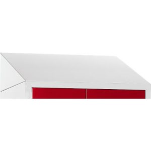 Schrägdach für Kleiderspind, B 1230 mm, lichtgrau Schrägdach für Kleiderspind, B 1230 mm, lichtgrau