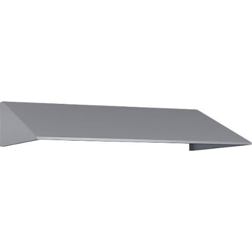 Schrägdachaufsatz für C+P Schließfachschrank Resisto, Neigung von 26°, B 1148 x T 640 x H 230 mm, Stahl, weißaluminium RAL 9006