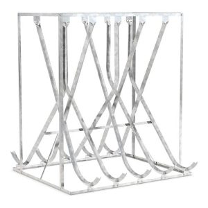 Schräghochparker WSM, 2-seitig, für Reifen bis B 60 mm, B 1750 x T 1875 x H 2010 mm, Stahl verzinkt, 10 Einhängeplätze