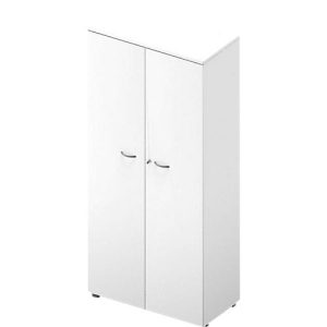 Schrank ARLON OFFICE, 5 Ordnerhöhen, abschließbar, B 900 x T 450 x H 2000 mm, weiß/weiß Schrank ARLON OFFICE, 5 Ordnerhöhen, abschließbar, B 900 x T 450 x H 2000 mm, weiß/weiß