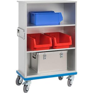 Schrankwagen GMÖHLING G®-Cup light, offene Front, bis 300 kg, 3 Etagen, Volumen ca. 460 l Schrankwagen GMÖHLING G®-Cup light, offene Front, bis 300 kg, 3 Etagen, Volumen ca. 460 l