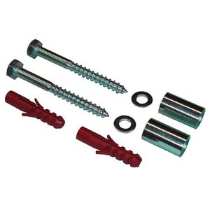 Schrauben-Set für Wandmontage von Aschenbechern, mit Zubehör, 10 x 100 mm