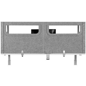 Schreibtisch-Akustik-Trennwand BE Safety Screen U-Form, mit Acrylfenster, Dicke 10 mm, B 140 x T 60 x H 60 mm, hellgrau Schreibtisch-Akustik-Trennwand BE Safety Screen U-Form, mit Acrylfenster, Dicke 10 mm, B 140 x T 60 x H 60 mm, hellgrau