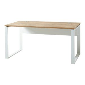 Schreibtisch LIONI, Rechteck, Kufen, B 1580 x T 790 x H 750 mm, Navarra Eiche Nachbildung/weiß Schreibtisch LIONI, Rechteck, Kufen, B 1580 x T 790 x H 750 mm, Navarra Eiche Nachbildung/weiß
