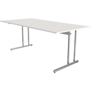 Schreibtisch Toledo, höhenverstellbar, Rechteck, C-Fuß-Gestell, Breite 2000 mm, weiß Schreibtisch Toledo, höhenverstellbar, Rechteck, C-Fuß-Gestell, Breite 2000 mm, weiß