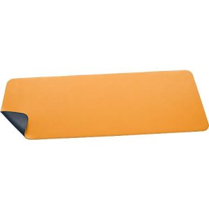 Schreibtischunterlage Sigel, beidseitig nutzbar, einrollbar, für alle Maustypen, B 800 x T 2 x H 300 mm, Kunstleder, gelb-grau Schreibtischunterlage Sigel, beidseitig nutzbar, einrollbar, für alle Maustypen, B 800 x T 2 x H 300 mm, Kunstleder, gelb-grau
