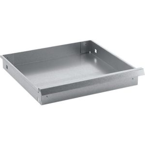 Schublade, für Materialschrank MS mit Mitteltrennwand, B 950 x T 458 x H 75 mm, Stahlblech, silber Schublade, für Materialschrank MS mit Mitteltrennwand, B 950 x T 458 x H 75 mm, Stahlblech, silber