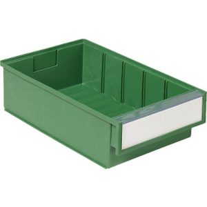 Schubladenbox TRESTON BiOX 3020, 3 l, temperatur- & chemiebeständig, Etikett & Schutzschild, B 186 x T 300 x H 82 mm, Biokunststoff, grün Schubladenbox TRESTON BiOX 3020, 3 l, temperatur- & chemiebeständig, Etikett & Schutzschild, B 186 x T 300 x H 82 mm, Biokunststoff, grün