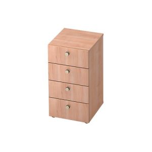 Schubladenschrank TOPAS LINE, 2 OH, B 400 mm, Nussbaum-Dekor/Nussbaum-Dekor Schubladenschrank TOPAS LINE, 2 OH, B 400 mm, Nussbaum-Dekor/Nussbaum-Dekor