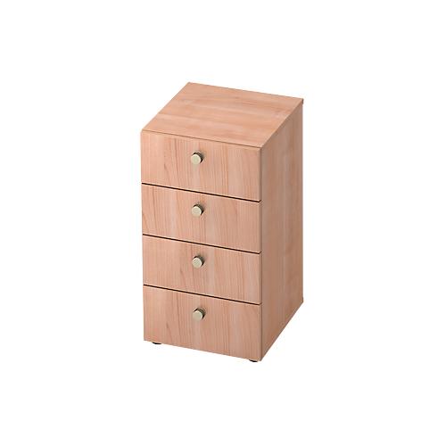Schubladenschrank TOPAS LINE, 2 OH, B 400 mm, Nussbaum-Dekor/Nussbaum-Dekor