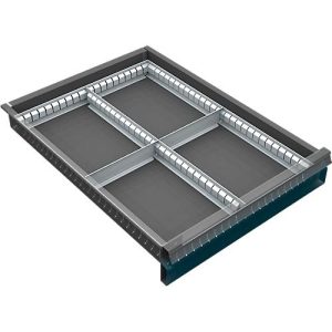 Schubladenunterteilung, 4 Fächer, 60-120 mm Schubladenunterteilung, 4 Fächer, 60-120 mm