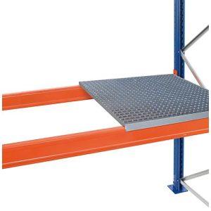 Schulte Lagertechnik Auflegbarer Gitterrost für Palettenregale, B 2225 x T 800 mm, für Holmtiefe 50 mm, verzinkt, 2 Stück
