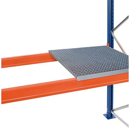 Schulte Lagertechnik Auflegbarer Gitterrost für Palettenregale, B 2225 x T 800 mm, für Holmtiefe 50 mm, verzinkt, 2 Stück