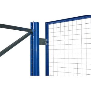 Schulte Lagertechnik Drahtgitter-Rückwand für Ständerrahmen S625-A18, S635-B20 und S645-B25, B 2700 x H 1000 mm, blau/verzinkt