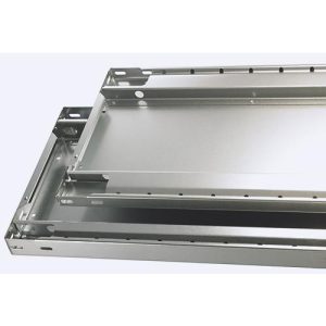 Schulte Lagertechnik Fachbodenregal-Stecksystem MULTIplus 250, Grundregal, Längenriegel, 2000x750x500 mm, 5 Böden, lichtgrau