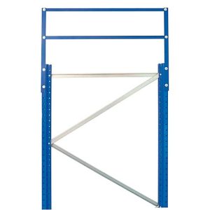 Schulte Lagertechnik Rahmenerhöhung für Ständerrahmen, T 800 x H 500 mm, enzianblau RAL 5010 Schulte Lagertechnik Rahmenerhöhung für Ständerrahmen, T 800 x H 500 mm, enzianblau RAL 5010