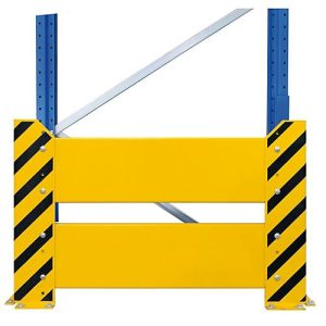 Schulte Lagertechnik Rammschutzwand für Einfach-Palettenregale, H 800 mm, für Regaltiefe 800 mm, gelb/schwarz Schulte Lagertechnik Rammschutzwand für Einfach-Palettenregale, H 800 mm, für Regaltiefe 800 mm, gelb/schwarz