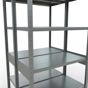 SCHULTE Lagertechnik – Stecks.Doppelgrundr. Typ 250 kg – 2500x1000x2x500 mm, 12 Böden