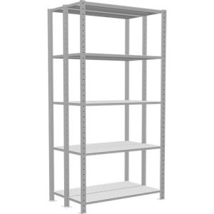 SCHULTE Lagertechnik – Stecks.Doppelgrundregal Typ 150 – 2000x1000x2x300 mm 2×5 Böden