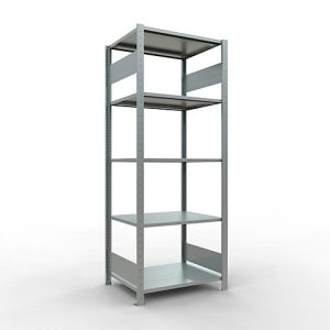 SCHULTE Lagertechnik – Stecksystem Grundregal – 2000x 750×600 mm, Typ 150 kg