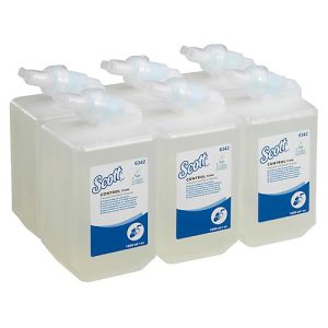 Scott® Handseife Control 6342, unparfümiert, 2.500 Portionen/Liter, 6 Flaschen á 1 Liter, farblos Scott® Handseife Control 6342, unparfümiert, 2.500 Portionen/Liter, 6 Flaschen á 1 Liter, farblos