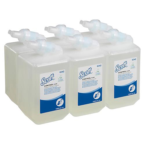 Scott® Handseife Control 6342, unparfümiert, 2.500 Portionen/Liter, 6 Flaschen á 1 Liter, farblos