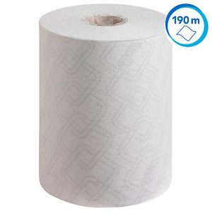 Scott® Slimroll Rollenpapiertücher Essential 6695, 1-lagig, 6 Rollen á 190 m, weiß Scott® Slimroll Rollenpapiertücher Essential 6695, 1-lagig, 6 Rollen á 190 m, weiß