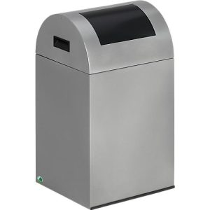 Selbstlöschende Wertstoff-Abfallsammler 40R, silber/anthrazit