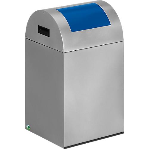 Selbstlöschende Wertstoff-Abfallsammler 40R, silber/blau