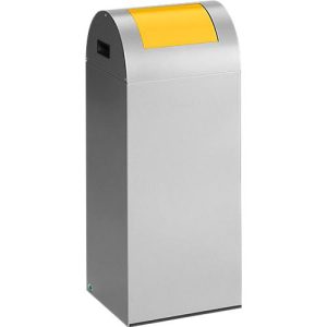 Selbstlöschende Wertstoff-Abfallsammler 55R, silber/gelb