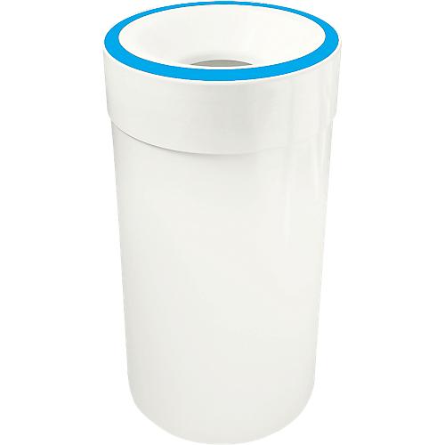 Selbstlöschender Abfallsammler, 60 L, weiß/blau