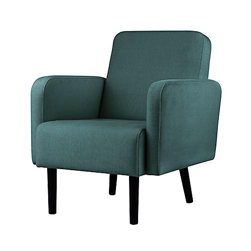 Sessel easyChair® by Paperflow LISBOA, Stoffbezug grün, Fußgestell schwarz, B 710 x T 815 x H 830 mm