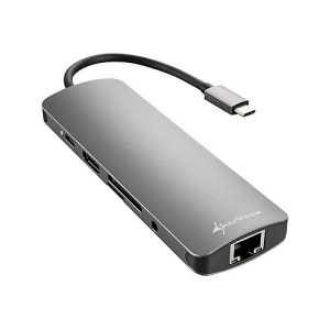 Sharkoon USB 3.0 Type C Combo Adapter – Dockingstation – USB-C – HDMI – 10Mb LAN Sharkoon USB 3.0 Type C Combo Adapter – Dockingstation – USB-C – HDMI – 10Mb LAN
