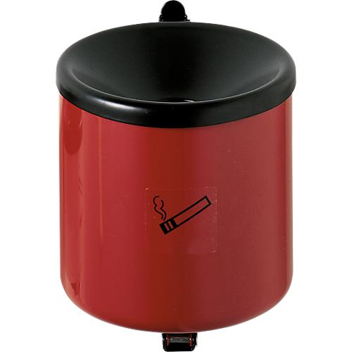Sicherheitsaschenbecher, H 145 x ø 150 mm, rot