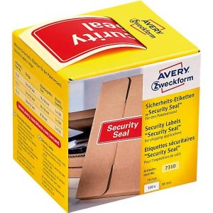Sicherheitsetiketten Avery Zweckform Security Seal, rechteckig, B 78 x H 38 mm, 1 Rolle mit 100 Stück Sicherheitsetiketten Avery Zweckform Security Seal, rechteckig, B 78 x H 38 mm, 1 Rolle mit 100 Stück