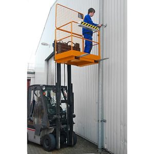 Sicherheitskorb SIKO, L 1115 x B 1200 x H 1990 mm, orange Sicherheitskorb SIKO, L 1115 x B 1200 x H 1990 mm, orange